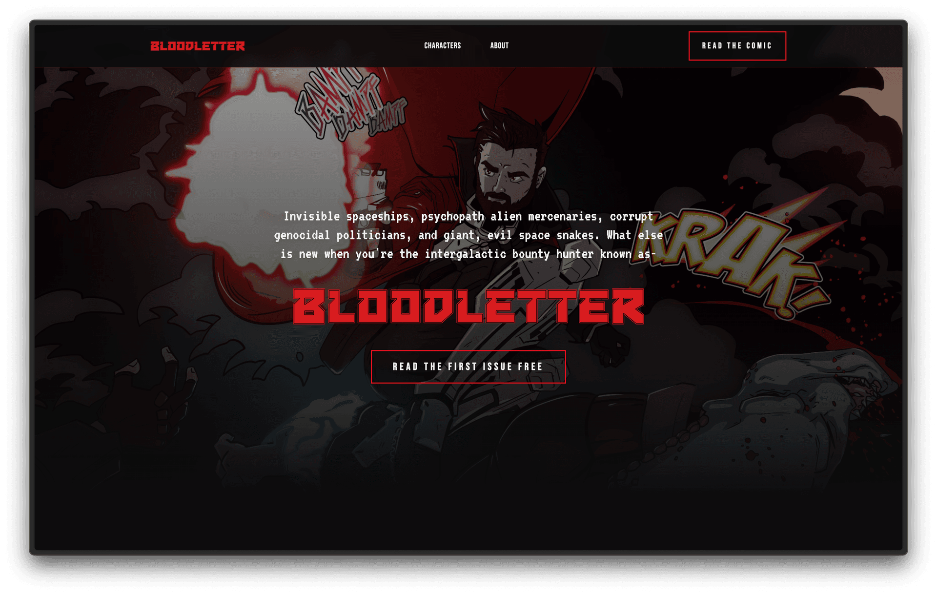 Bloodletter Comics branding preview